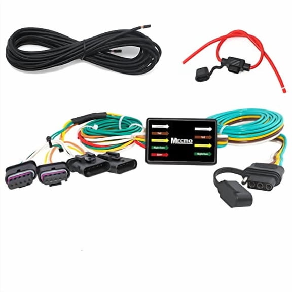 4-Pin Trailer Wiring Harness for 2015-2023 Jeep Renegade, 56274 Custom 4 Way Flat Towing Hitch Wiring for Renegade Trailer Light, Plug and Play T-Connector Trailer Hitch Receiver Harness Kit