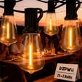 thumbnail image 1 of Dopwii Guirnalda de Luces LED Exterior, ST38 25M 25+2 Focos LED Inastillables Alto Brillo, Impermeable IP65, Serie Luz Vintage Decorativas para Iluminaci&oacute;n de Jardin Patio Boda Hogar Navida, 1 of 6