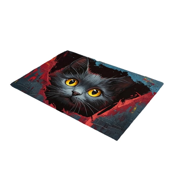 3D Visual Illusion Mat - Creative Trap/Cave/Crocodile Pattern Non-Slip Rug for Bathrooms, Living Rooms, and Entrances