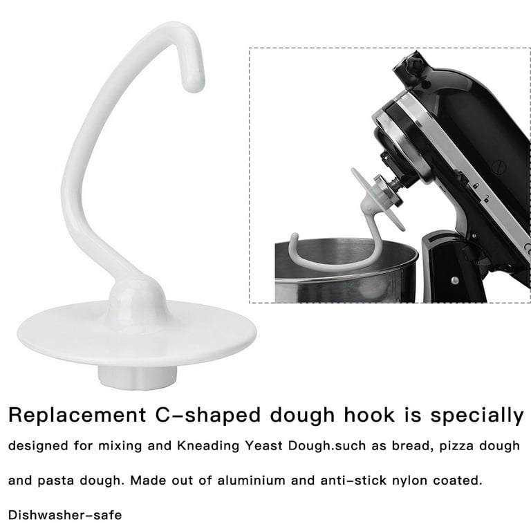 Kitchenaid K45Dh Dough Hook Replacement For Ksm90 And K45 Stand Mixer