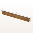 thumbnail image 2 of 74.8" Wood Fireplace Mantel Shelf, Wall Mounted Floating Shelves, Rustic Brown, 2 of 7
