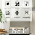 thumbnail image 4 of Multifunction Digital Wall Clock with Temperature and Humidity Display, Silent Silent Electronic Clock for Living Room Home Decor with Wake-Up Clap Function and Modern Design, 4 of 5
