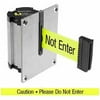 Lavi Industries 50-3012FY-S6 Concealed Wall Mount, 7 ft. Belt - Fluorescent Yellow with caution message