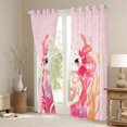 thumbnail image 3 of jejeloiu Cute Cartoon Axolotl Black Out Curtains,Colorful Ocean Coral Curtains Pack of 2 (42x63 Each) For Girls Kids, 3 of 6