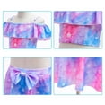 thumbnail image 4 of Girls 2-Piece Mermaid Tankini Swimsuit Rainbow Bathing Suit, Size 2-8T, 4 of 6