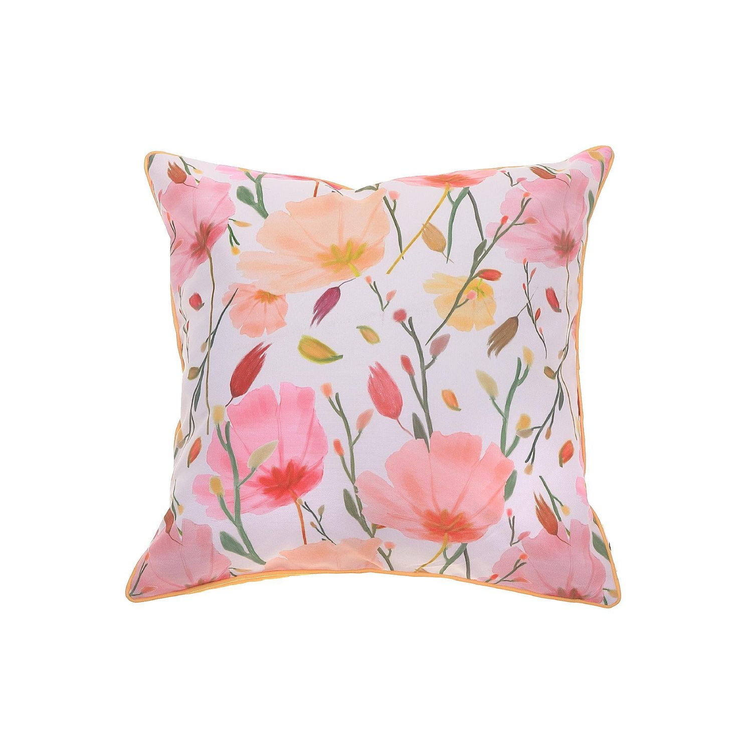 April Outdoor Waterproof Cushion Poppy 18 X 18 - Set of 2