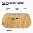 thumbnail image 6 of Pounoo New Bluetooth Speakers, Portable Soundbox True Wireless Stereo for Party, 10W Sound Bass,Portable Wood Bluetooth Speaker Graduation Decorations Class, 6 of 9