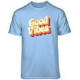 thumbnail image 4 of Teelocity Retro Good Vibes Graphic T-Shirt (2XL - Standard Fit, Black), 4 of 13