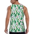 thumbnail image 3 of Fotbe Cactus Plants Pattern Men's Quick Dry Workout Tank Top Gym Muscle Tee Fitness Bodybuilding Sleeveless T Shirt Breathable Workout Shirt-3X-Large, 3 of 9