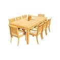 thumbnail image 5 of Grade-A Teak Dining Set: 8 Seater 9 Pc: 122" Caranas Rectangle Table And 8 Giva Arm Chairs Outdoor Patio WholesaleTeak #51GV2909, 5 of 5