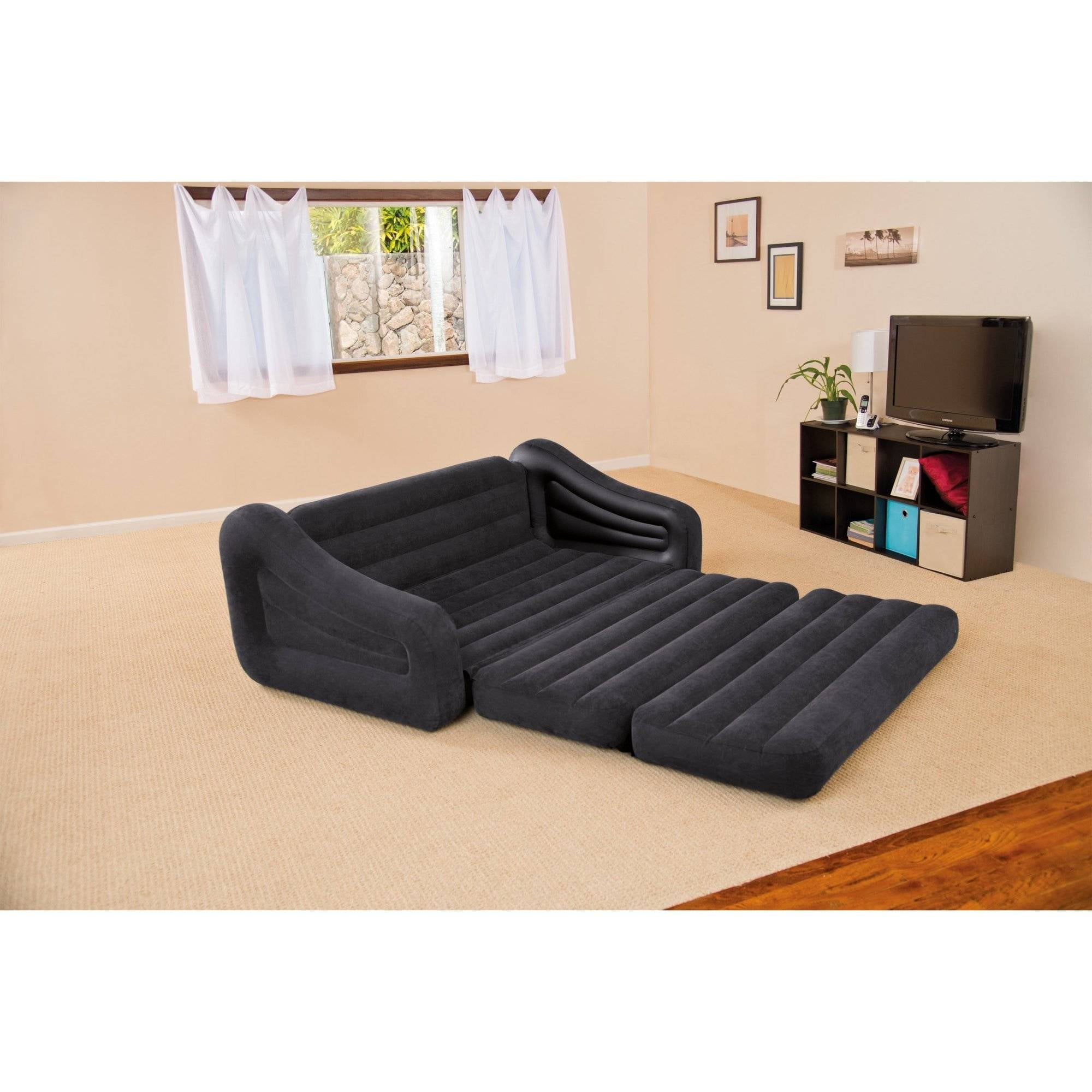 Intex Queen Inflatable Pull Out Sofa Bed Walmart