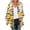 White, variant on Winter Women'S Floral Print Puff Sleeve Kimono Cardigan Loose Chiffon Cover Up Casual Blouse Tops