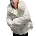 thumbnail image 2 of Family Gifts Ofreoo Fashion Women's Casual Long Sleeve Solid Button Pocket Ladies Tops Blouse Coat Outwear Jacket Women's Down Jackets & Parkas, 2 of 4