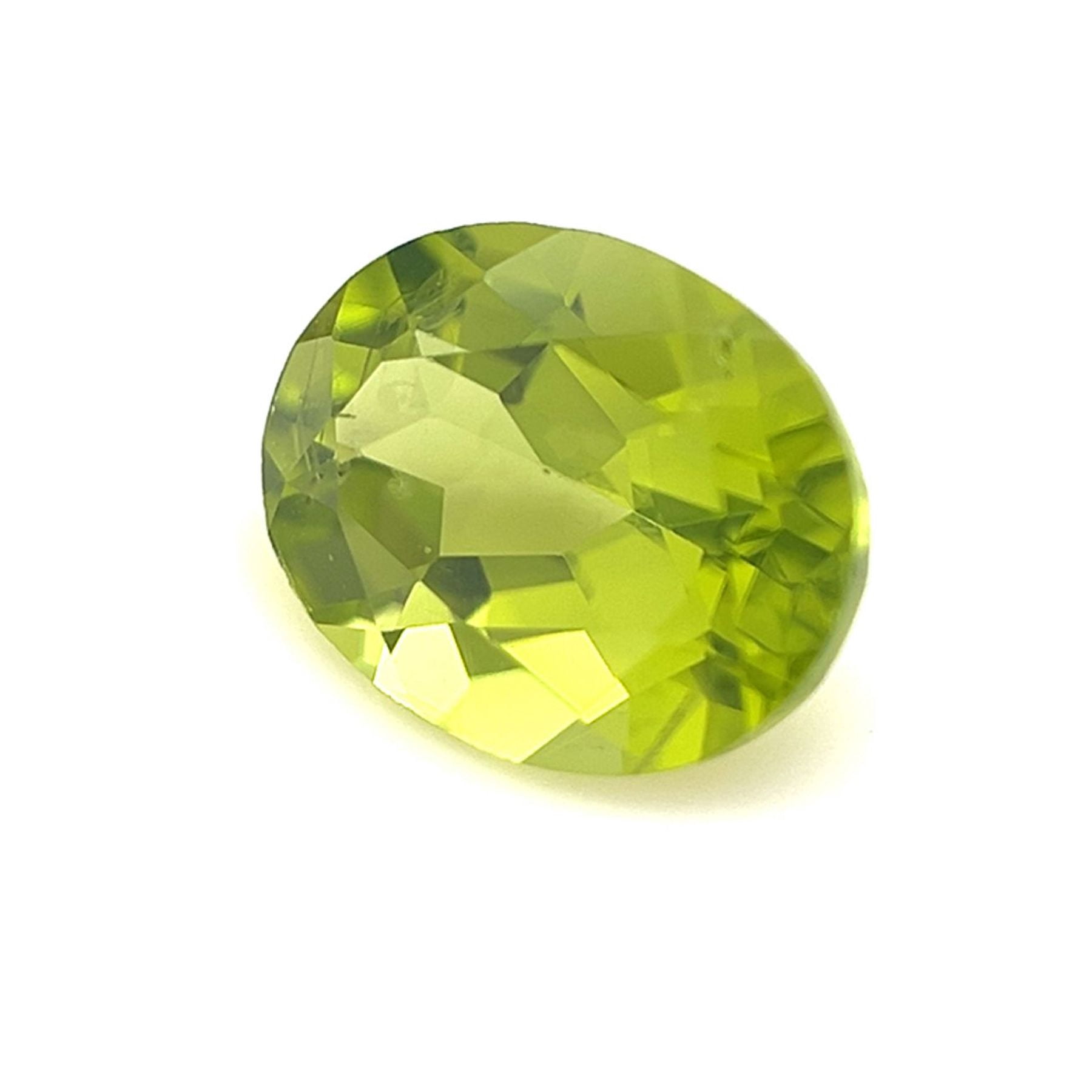 Certified Natural 1.75 Carat Peridot Oval Shape Brilliant Cut 9x7 mm Loose Gemstone August Birthstone
