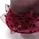 thumbnail image 5 of Karight Dress Hats for Women Fashionable Sun Fascinators Hat Women's Wide Brim Church Bridal Tea Party Wedding Hat, 5 of 6