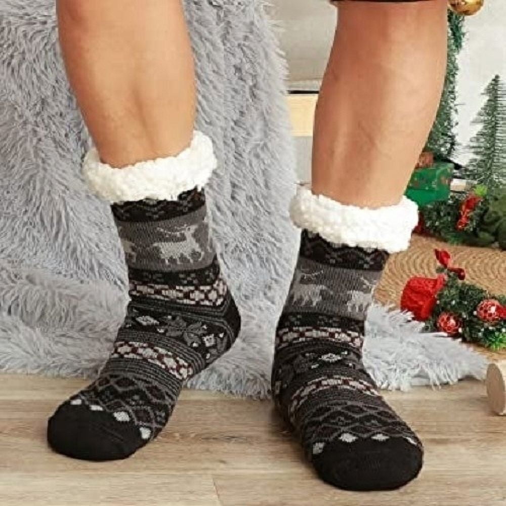 3-Pair Warm & Fuzzy Cabin Slipper Socks, Women's Assortment