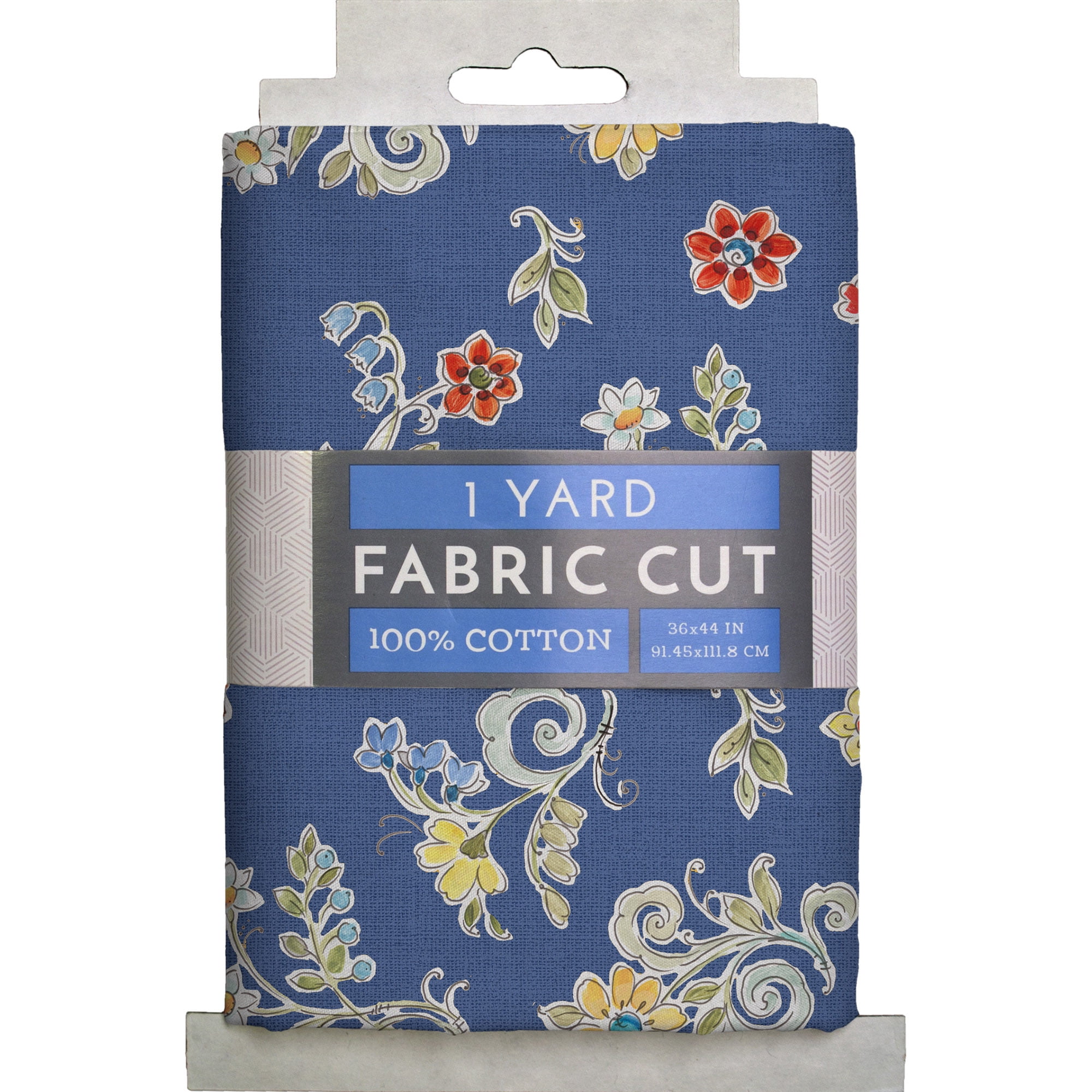(3 pack) David Textiles Morning Bloom Ditsi Blue Cotton 1 Yard Fabric Cut