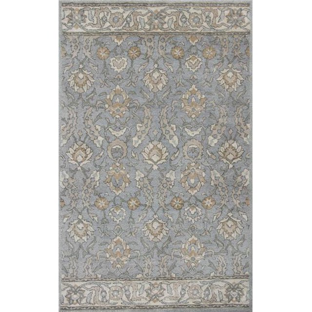 HomeRoots 352523 3 ft. 3 in. x 5 ft. 3 in. Wool Slate Area Rug
