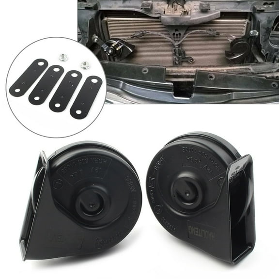 NS Motorbike Horn Snail Horn 12V 125db Waterproof Snail Horn W/Mount Hardware Universal Accessaries for HONDA for Ford for BMW etc Powersport