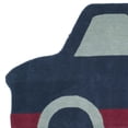 thumbnail image 2 of SAFAVIEH Martha Stewart Truck Wool Area Rug, Blue, 3'9" x 7' Specialty, 2 of 3