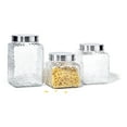 thumbnail image 5 of LA MAISON HAMMERED SQUARE 3PC CANISTER SET  75oz, 64oz, 43oz 5.08X5.08X7.87, 6.50, 4.92"H, 5 of 7