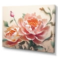 thumbnail image 2 of Designart "Pink Green Peonies Celebration II" Floral Peony Wall Art For Kitchen, 2 of 5
