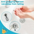 thumbnail image 4 of Bathroom Sink Stopper Hair Catcher, Pop Up Sink Drain Filter with Removable Stainless Steel Filter Basket Hair Catcher, for US Bathroom Sink Stopper Replacement 4Pcs, 4 of 9