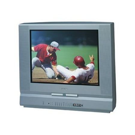 Toshiba FST Pure MD20FL1 - 20" Diagonal Class CRT TV - with built-in DVD player - silver