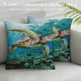 thumbnail image 3 of GOSMITH  Sea Turtle Body Pillow Cover Coastal Ocean Nautical Animal Underwater Marine Aqua Blue Case Protector with Zipper Decorative Soft Large Cases Covers Cushion for Bed,Couch, 3 of 5