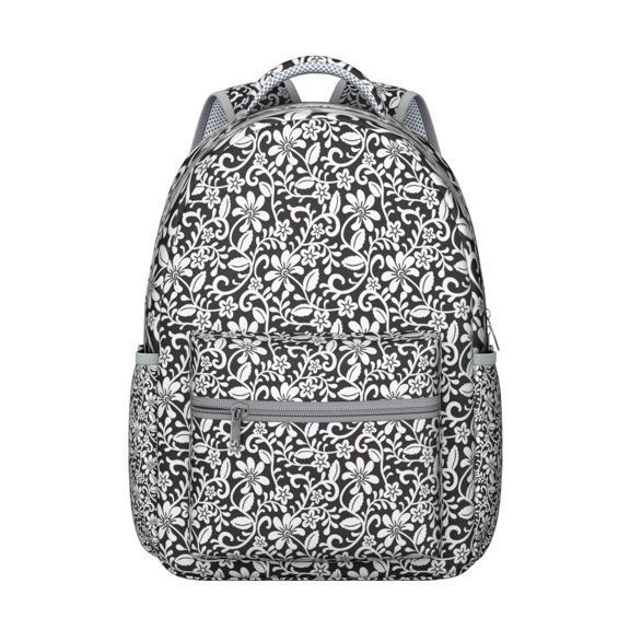 "Sunflower Themed Bookbag for College - Pretty Wildflower Design School Backpack, Durable Backpack with Laptop Sleeve and Comfortable Straps"