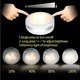 thumbnail image 4 of Puck lights with remote control, wireless LED puck lights battery operated, LED puck lights with remote control, LED bench lighting, dimmable wardrobe, 4 of 5