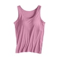 thumbnail image 6 of Women Built In Bra Tank Top Padded Yoga Shirt Shelf Bra Workout Camisole Casual Undershirt, 6 of 8
