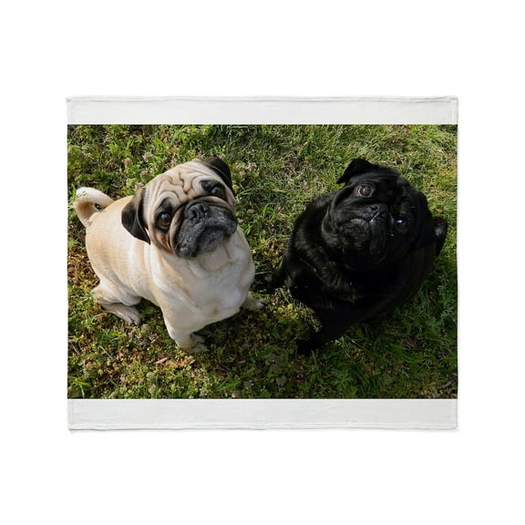 CafePress - Pug Throw Blanket - Soft Fleece Throw Blanket, 50"x60" for All Ages