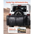 thumbnail image 2 of Hitch Cargo Carrier Bag 60.24 x 24.02 x 35.94 in, 30 Cubic Feet Waterproof, Heavy-Duty Trailer Storage Bag with Anti-Slip Straps, Foldable and Lightweight, Ideal for SUVs, Trucks, Camping Travel, 2 of 11