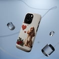 thumbnail image 5 of DistinctInk Tough Case for Apple iPhone 14 Pro MAX (6.7" Screen), Compatible with MagSafe Charging - Valentine's Day Cocker Spaniel, 5 of 6