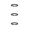 thumbnail image 2 of Guardoinrt Fashionable And Comfortable Beaded Bracelets. Easy Matching For Any Style Exquisite Appearance Stone Beads Bracelets glossy black 3Set, 2 of 6