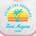 thumbnail image 4 of Inktastic Summer Enjoy the Sunshine Fort Meyers Florida in Blue Boys or Girls Baby Bib, 4 of 4