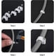 thumbnail image 1 of Paquete de 400 clips de cable redondos fuertes - 4 tama?os: 4 mm, 6 mm, 8 mm, 10 mm, 1 of 2