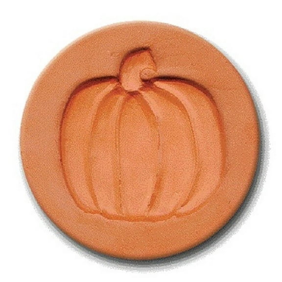 RYCRAFT 2" Round Cookie Stamp with Handle & Recipe Booklet--PUMPKIN