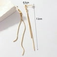 thumbnail image 6 of Lifetechs 1 Pair Women Hanging Earrings Long Linear Tassel Alloy Electroplated Ear Jewelry Lady Prom Cocktail Party Dangle Earrings, 6 of 8