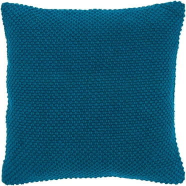 Rizzy Home 20" x 20" Down Filled Pillow with Cotton Cover-Dark Teal