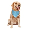 thumbnail image 4 of Dog Bandanas, Conch Blue Adjustable Dog Scarf Triangle Bib Handkerchief Accessories for Small Medium Large Dogs, Cats, Pets, 4 of 6