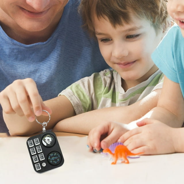 Mini Handheld Whac A Game Machine With Cartoon Design And Play Toy Keychain Pendant Disc Player Shape Reactive For Game Enthusiasts And Kids Birthday Ornament Rose Beads String Cake Ornament Set