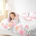 thumbnail image 3 of Manfei Pretty Initial B Print Queen Comforter Set,Lovely Bownot Comforter Sets Queen,Pink,Pink Reversible,3-Piece,1 Comforter and 2 Pillowcases, 3 of 7