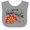 Heather and White, variant on Inktastic My First Thanksgiving Cute Turkey Boys or Girls Baby Bib