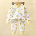 thumbnail image 2 of Utoimkio Toddler Baby Boy Girl Fall Outfits Long Sleeve Sweatshirt & Lounge Pants Set 2Pcs Fall Winter Clothes, 2 of 3