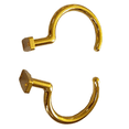 thumbnail image 2 of 2X Billiard Table Cue Brass Hook Triangular Frame Stick Hook Pool Holder Pool Table Accessories,2 x Billiard tripod hook,Gold, 2 of 4