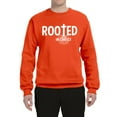 thumbnail image 2 of Wild Bobby Rooted in Christ Inspirational/Christian Unisex Crewneck Graphic Sweatshirt, Orange, Medium, 2 of 5