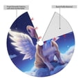 thumbnail image 2 of Sikiie Night Sky Winged French Bulldog 30-48 inches {designName} Print Christmas Tree Skirt Snowman Xmas Tree Skirt with Edge Christmas Decorations for Holiday Party48", 2 of 7