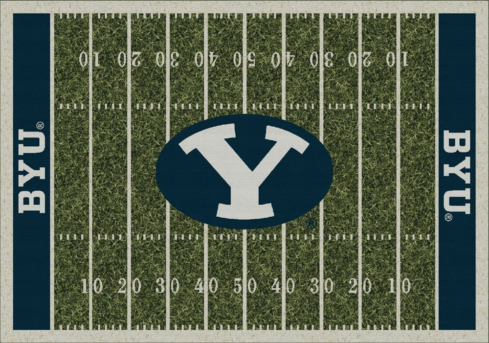 Milliken Ncaa College Home Field Area Rug Brigham Young Cougars 01048